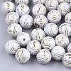 Electroplate Glass Beads EGLA-S178-09D-1