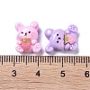 Opaque Cute Animal Resin Decoden Cabochons RESI-B024-02B-3