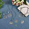 12Pcs 6 Style 304 & 201 Stainless Steel Pendants STAS-SZ0002-53-5