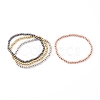 Brass Stretch Beaded Bracelets BJEW-JB05951-1