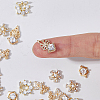 DICOSMETIC 20Pcs 5 Style Brass Micro Pave Clear Cubic Zirconia Cabochons KK-DC0003-25-3