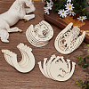 Unfinished Wooden Cutouts DIY-WH0430-141-4