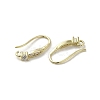 Brass Micro Pave Cubic Zirconia Earring Hooks KK-C048-13D-G-2