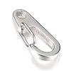 Tarnish Resistant 304 Stainless Steel Keychain Clasp Findings STAS-R065-75-2