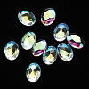 Oval Transparent Glass Cabochons MRMJ-T009-117-1