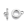 201 Stainless Steel Toggle Clasps STAS-N099-21-1