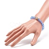 4Pcs 4 Style Glass & Rhinestone Beaded Stretch Bracelets Set for Women BJEW-JB08803-5