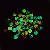 50Pcs Luminous Glass Cabochons sgGLAA-SZ0001-15B-4