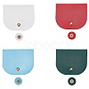   4 sets 4 colors Imitation Leather Sew on Bag Cover FIND-PH0006-89-1