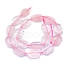 Natural Rose Quartz Beads Strands G-L552P-03-3