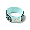 Faux Suede Snap Cord Bracelet BJEW-F428-14-5