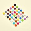 CHGCRAFT 150Pcs 15 Style Food Grade Eco-Friendly Silicone Abacus Beads SIL-CA0001-24-4