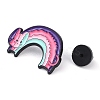 Rainbow Black Zinc Alloy Brooches JEWB-C031-02B-EB-3