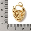 Brass Micro Pave CLear Cubic Zirconia Clasps KK-R162-31G-3