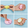 DELORIGIN 2 Sets 2 Colors TPR Imitation Steamed Stuffed Bun Stress Toy AJEW-DR0001-38-5