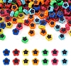  420Pcs 7 Colors Plating Opaque Acrylic Beads OACR-TA0001-14-1