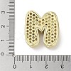 Rack Plating Brass Micro Pave Clear Cubic Zirconia Pendants KK-R163-05M-G-3