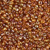 Transparent Colours Rainbow Round Glass Seed Beads X-SEED-A007-3mm-162C-2