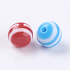 Striped Resin Beads RB017Y-2