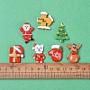 Christmas Theme Resin Cabochons CRES-X0010-16-4