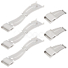 Unicraftale 6 Pcs 304 Stainless Steel Watch Band Clasps STAS-UN0031-04-1