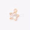 Glass Rhinestone Charms IFIN-WH0053-16LG-1