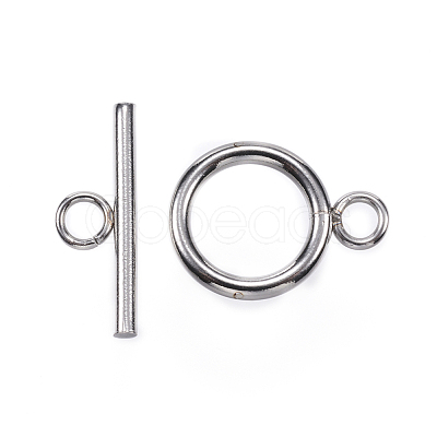 Non-Tarnish 304 Stainless Steel Toggle Clasps X-STAS-F040-41-P-1