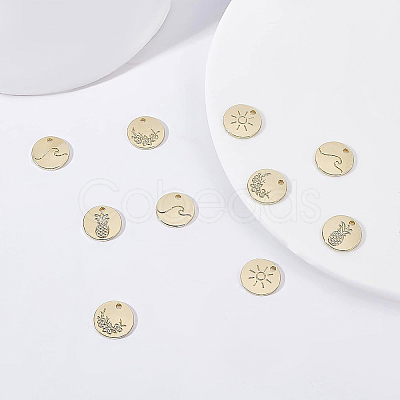 BENECREAT 32Pcs 4 Style Alloy Charms FIND-BC0002-88-1