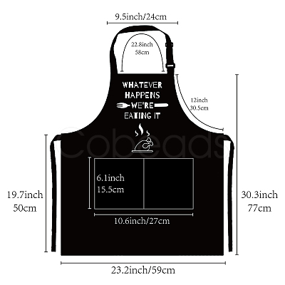 Polyester Apron AJEW-WH0221-014-1