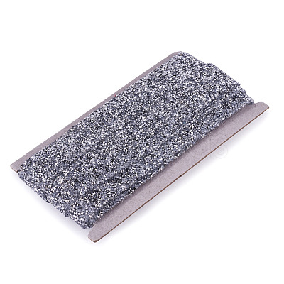 Glitter Resin Hotfix Rhinestone(Hot Melt Adhesive On The Back) OCOR-TA0002-01-40mm-1