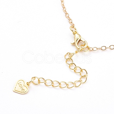 Brass Cable Chain Anklets AJEW-AN00391-1