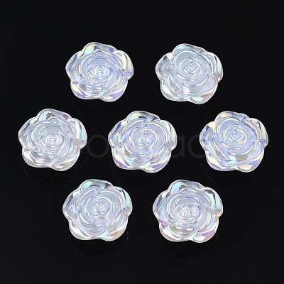 Electroplate Acrylic Cabochons PACR-T014-07-1