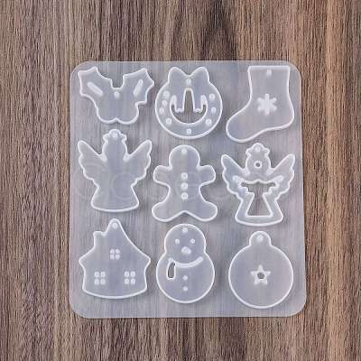 Christmas Pendants DIY Silicone Mold DIY-K073-19D-1