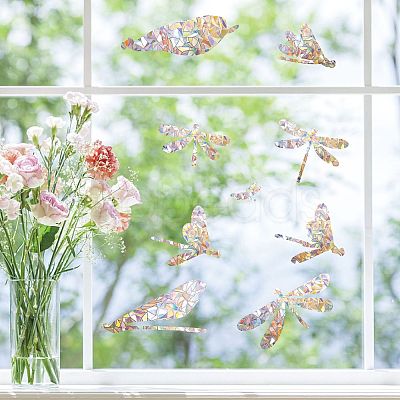 Waterproof PVC Colored Laser Stained Window Film Adhesive Stickers DIY-WH0256-063-1