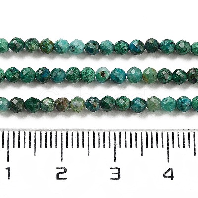 Natural Chrysocolla Beads Strands G-P514-A03-02-01-1