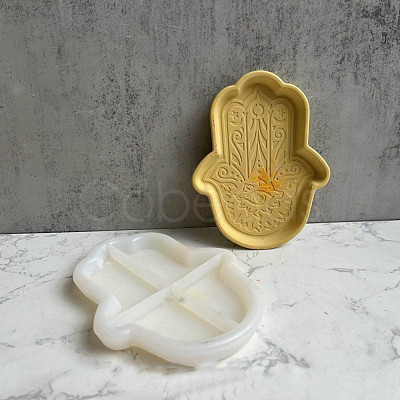 DIY Hamsa Hand Tray Plate Silicone Molds DIY-P070-E02-1