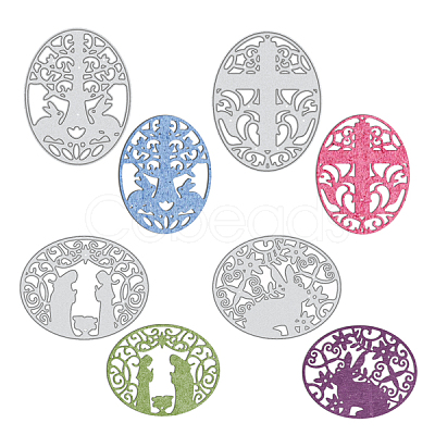 Easter Carbon Steel Cutting Dies Stencils DIY-PH0004-71-1