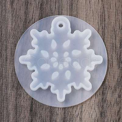 Christmas Snowflake DIY Silicone Pendant Molds DIY-A054-01B-1