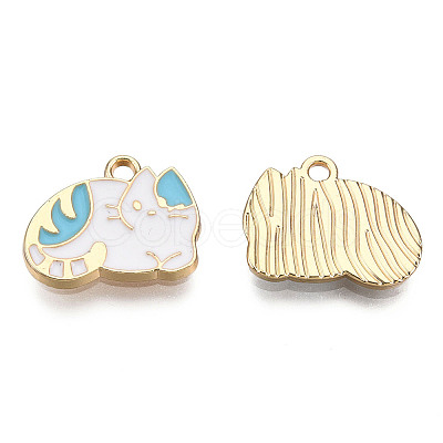 Alloy Enamel Pendants ENAM-T009-45C-RS-1