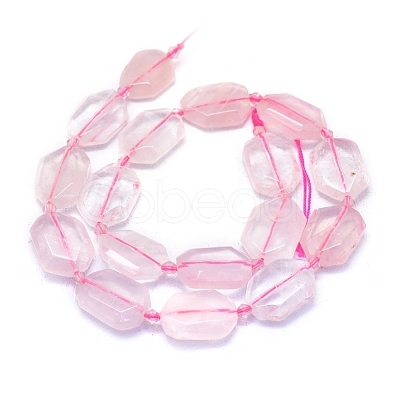 Natural Rose Quartz Beads Strands G-L552P-03-1