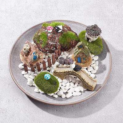 Gorgecraft Succulent Micro Landscape Dollhouse Ornaments DJEW-GF0001-55-1