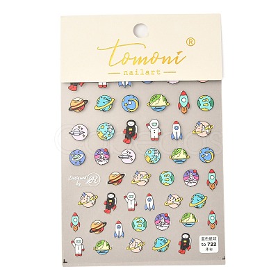 Planet Theme Cartoon Nail Art Decoration Sticker MRMJ-O001-07B-1