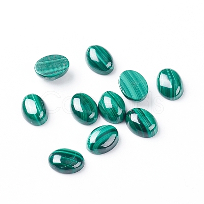 Natural Malachite Cabochons G-E557-03B-1