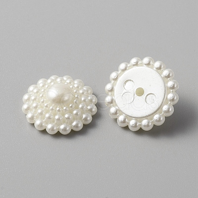 ABS Plastic Imitation Pearl Cabochons KY-WH0045-53-1