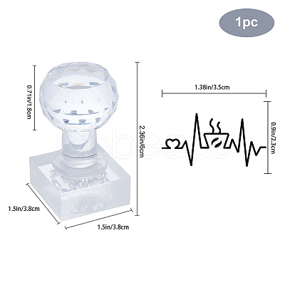 Clear Acrylic Soap Stamps DIY-WH0446-003-1