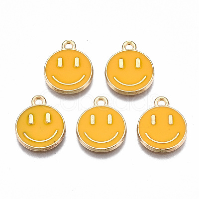 Alloy Enamel Charms X-ENAM-S121-165C-RS-1