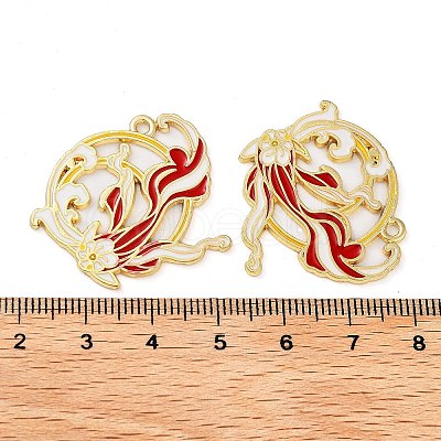 Rack Plating Alloy Enamel Pendants FIND-Q099-03C-01-1