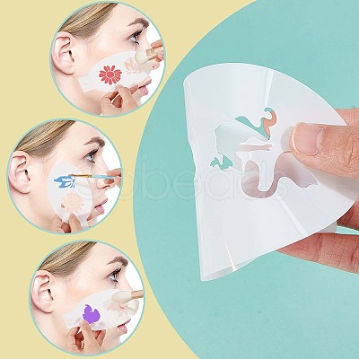 Plastic Face Paint Stencils DIY-WH0304-582B-1