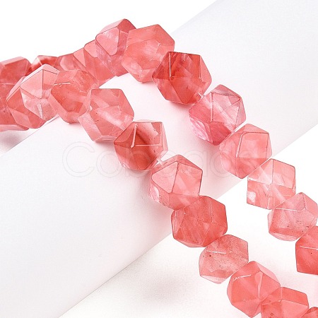 Cherry Quartz Glass Beads Strands G-T138-30-1