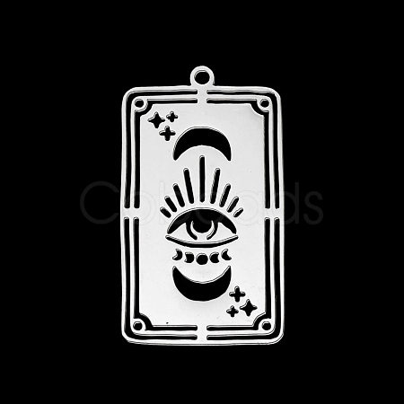 Stainless Steel Pendants EVIL-PW0001-07G-P-1